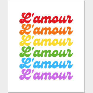 Rainbow Love In French Posters and Art